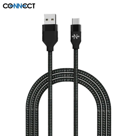 Câble Data USB vers Type-C Nylon Tressé 15W (2m)