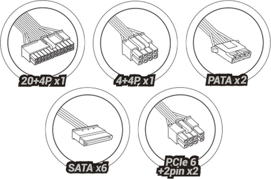 Mars Gaming MPIII750 – Alimentation PC 750W ATX 85% efficace, silencieuse, garantie 5 ans