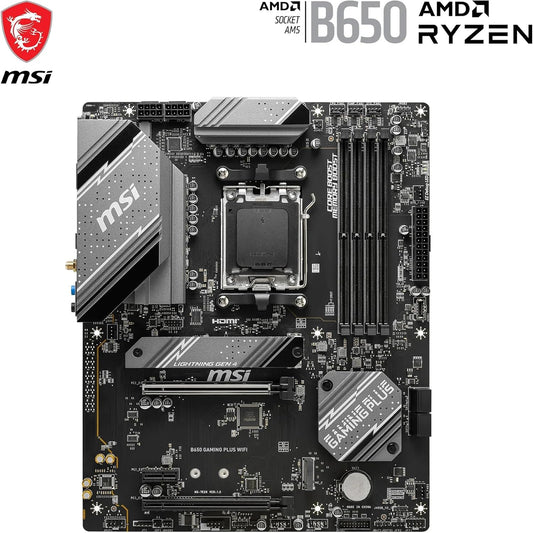 MSI B650 GAMING PLUS WIFI – Carte Mère ATX pour Ryzen 7000/8000/9000, DDR5, Wi-Fi 6E