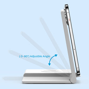 Station de chargement induction 3 en 1 pliable pour iPhone, Apple Watch et AirPods