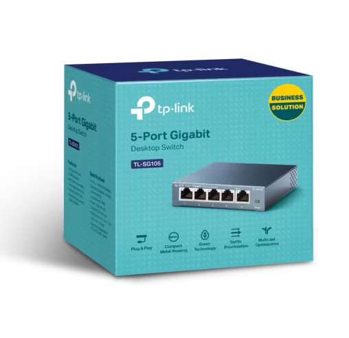 TP-Link TL-SG105 - Switch de bureau 5 ports Gigabit - Boîtier métal