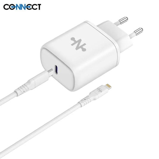 Duo Chargeur Secteur USB-C + Câble Type-C vers Lightning 1m – 25W  Charge Rapide