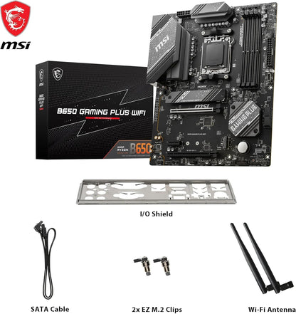 MSI B650 GAMING PLUS WIFI – Carte Mère ATX pour Ryzen 7000/8000/9000, DDR5, Wi-Fi 6E
