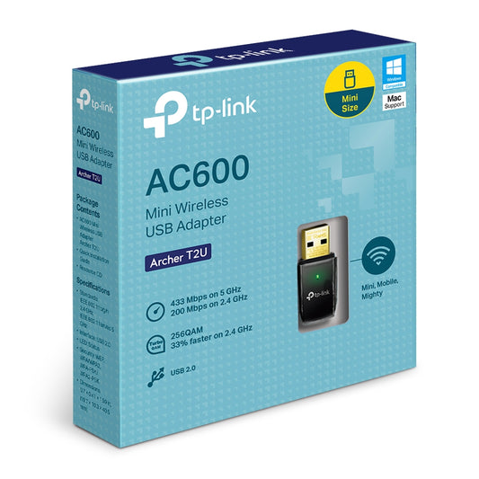 TP-Link Adaptateur Wifi double bande AC600 - Archer T2U