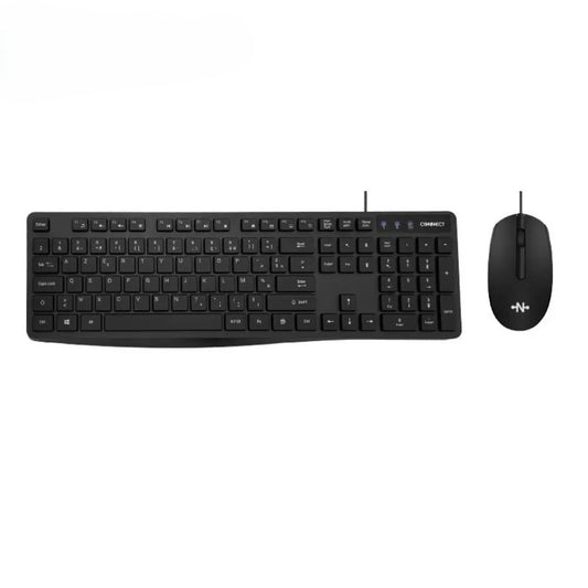 Pack Clavier et Souris Filaire USB AZERTY - Bureau et Télétravail