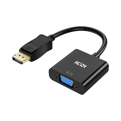 Adaptateur DisplayPort vers VGA 1080P - Convertisseur DP vers VGA Full HD PC Écran Projecteur