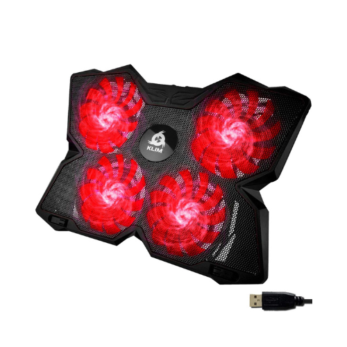 Support Refroidissement PC Portable 11 à 17 Pouces - 4 Ventilateurs Silencieux USB